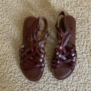 American Eagle Outfitters Brown Strappy Sandals